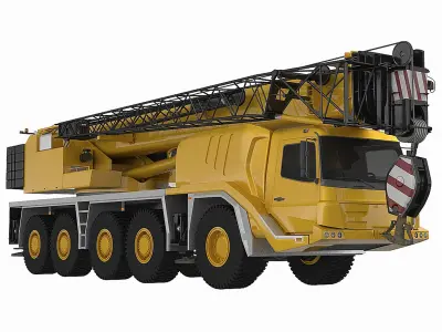 Mobile Crane GMK 5059 3D model purchase