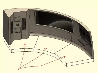 USS Enterprise Bridge Floor - The Wrath of Khan 3D print model