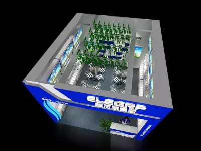 Exhibition - Area -6X6-3DMAX2009-3 3D model
