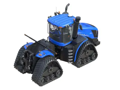 New Holland T9 SmartTrax Articulated Track Tractors Low-poly 3D model