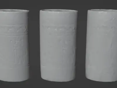 Antique Ceramic Vase Photogrammetry Scanned 3D Model  Low-poly 3D model