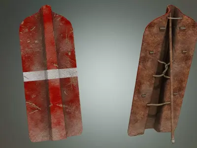 Pavise Shield  Free low-poly 3D model