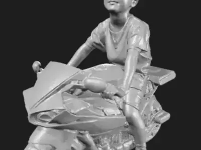 Motor Low-poly 3D model