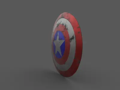 Captain America Shield 3D model get
