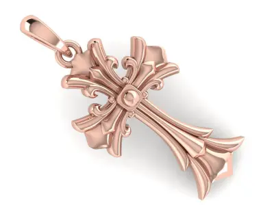 CROSS PENDANT CR187 3D print model