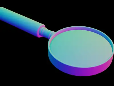 Magnifying Glass  Low-poly 3D model