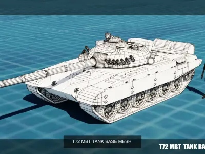 20 TANKS BASE MESHES VOL 1 3D Model Pack