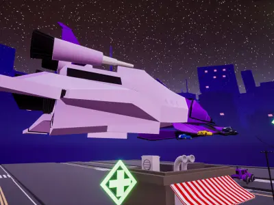 Sci-Fi Futuristic Environment Pack Low-poly 3D model