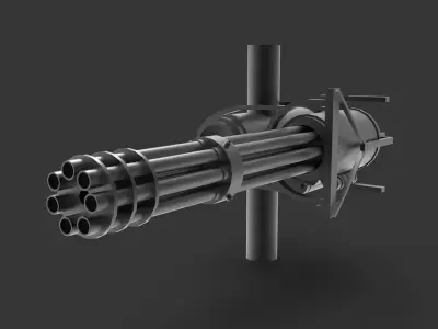 Machine Gun 3D model 14
