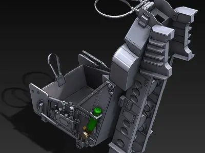 SEAT MARTIN BAKER MK7 F104 Starfighter STL FILES ONLY 3D print model