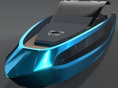 Tecnomar 63 motor yacht speedboat 3D model