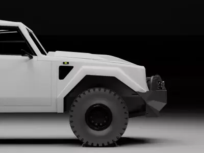 off road suv 4x4  Low-poly 3D model