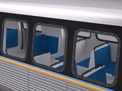 Marta Rail Train 3D model