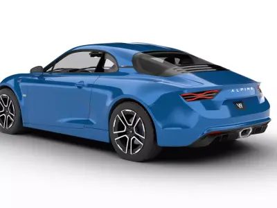 Alpine A110 2018 3d model 3D model