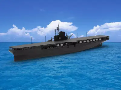 USS Midway aircraft carrier 3D model