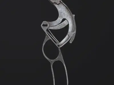 Winchester 1887 Low-poly 3D model