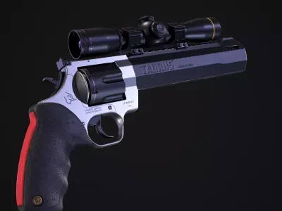 Taurus Raging Hunter 44 Magnum Low-poly 3D model