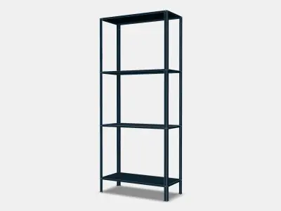 HYLLIS Shelving unit 1 Low-poly 3D model