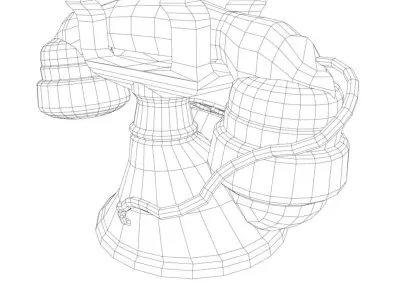 Old - Vintage Rotary Phone Low-poly 3D model