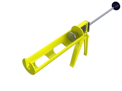 Silicone Gun 3D model get