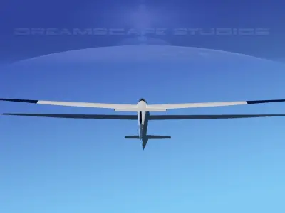 Glaser Dirks DG-200 15-metre Sailplane V08 3D model