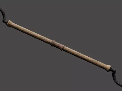 Strange Melee Weapon Low-poly 3D model