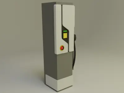 Charging Station Low-poly 3D model purchase
