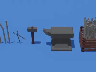 anvil pack Free low-poly 3D model