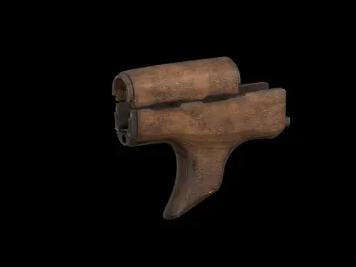  AK - Handguard - Shark Low-poly 3D model