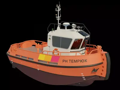 Damen Stan Tug 1004 Low-poly 3D model