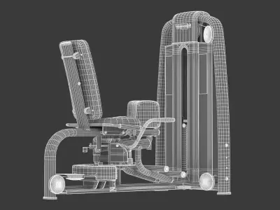 Technogym Selectorized Selection 700 Dual Abductor 3D model