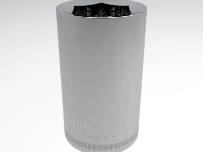 Deep Socket 7 mm 3D model