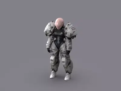Night City Character Resident 3D model purchase