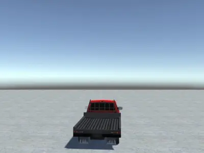 Industrial Truck 1 Low-poly 3D model