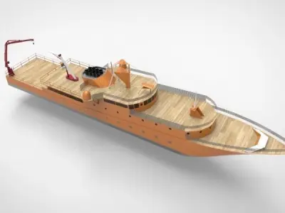 research ship type Y 3D model