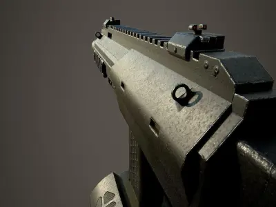MP7 sub machine gun 3D model