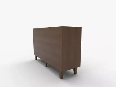 ORRD Drawer Fluted Dresser for Bedroom 3D model