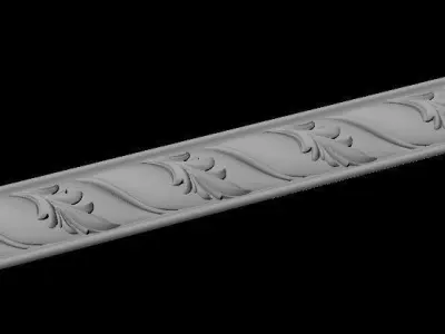 baguette decorative strip 3D model purchase