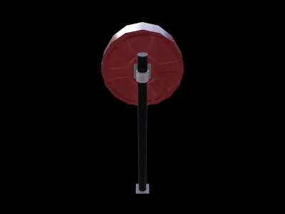 Convex Mirror Low-poly 3D model