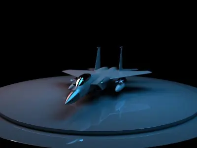 Jet f-15 3D model