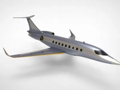 private jet 3D model get