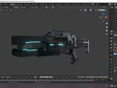 nano -automaton Low-poly 3D model