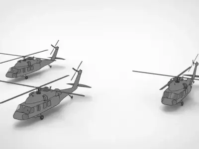 Sikorsky UH-60 Black Hawk 3D model shop
