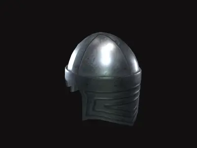 Medieval Helmet V02 Low-poly 3D model