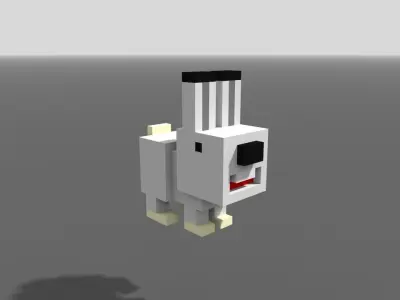 Voxel Arctic Are Low-poly 3D model