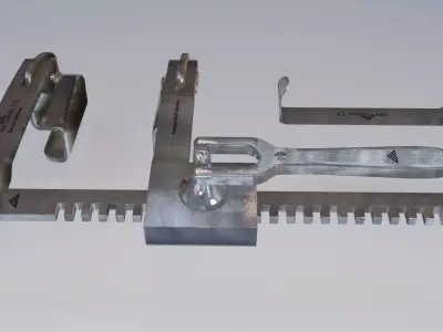 Balfour Retractor surgical Low-poly 3D model