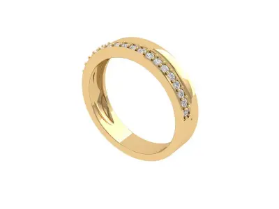 Wedding Band 3D print model 11
