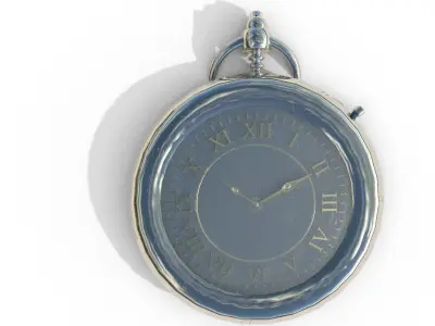  Pocket watch Low-poly 3D model