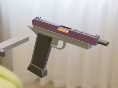 Pistol Custom  Free 3D model