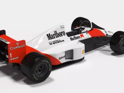 McLaren MP4 Ayrton Senna  3D model